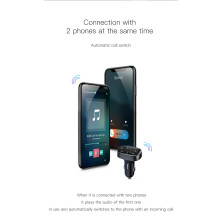 FM-трансмиттер Baseus T-Typed MP3 Car Charger S-09 2USB 3.4A Серебристый (CCALL-TM0A)