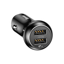Автомобильное зарядное устройство Baseus Gentry QC 3.0 25W 2USB 3A Черный (CCALL-GC01)