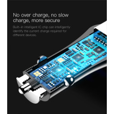 Автомобильное зарядное устройство Baseus Gentry QC 3.0 25W 2USB 3A Черный (CCALL-GC01)