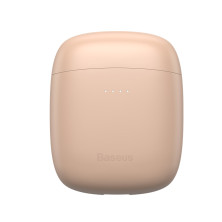 Беспроводные Bluetooth наушники Baseus Encok TWS W04 Pro с функцией беспроводной зарядки Qi Розовый