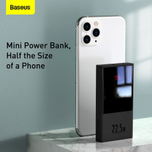 УМБ Baseus Super Mini 10000mAh 22.5W 5A с технологией QC3.0+PD3.0 + Кабель USB to Type-C Черный