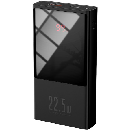 УМБ Baseus Super Mini 10000mAh 22.5W 5A с технологией QC3.0+PD3.0 + Кабель USB to Type-C Черный