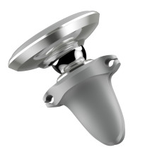 Автодержатель для телефона магнитный Baseus Magnetic Air Vent в воздуховод с держателем для провода Серебристый