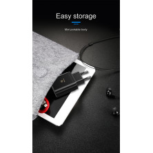 Мережевий зарядний пристрій Baseus Mirror Travel Digital Display 3USB 3.4A Чорний