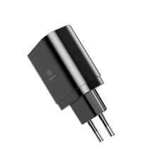 Мережевий зарядний пристрій Baseus Mirror Travel Digital Display 3USB 3.4A Чорний