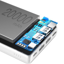 УМБ Baseus Mini JA 20000mAh 15W 3A с технологией PD Белый
