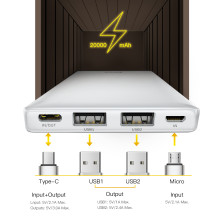 УМБ Baseus Mini JA 20000mAh 15W 3A с технологией PD Белый