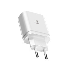 Сетевое зарядное устройство Baseus Mirror Travel Digital Display 3USB 3.4A Белый
