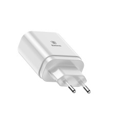 Сетевое зарядное устройство Baseus Mirror Travel Digital Display 3USB 3.4A Белый