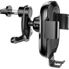 Беспроводное автомобильное зарядное устройство Baseus Smart Vehicle Bracket с технологией Qi 10W Черное