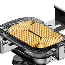 Беспроводное автомобильное зарядное устройство Baseus Smart Vehicle Bracket с технологией Qi 10W Черное