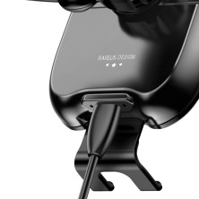 Беспроводное автомобильное зарядное устройство Baseus Smart Vehicle Bracket с технологией Qi 10W Черное