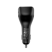 Bluetooth Baseus Streamer AUX/FM MP3 WAV авто адаптер ресивер магнитолы 2USB(3A) Черный