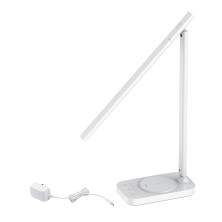 Настольная лампа Baseus LED 3in1 с беспроводной зарядкой с технологией Qi 10W MAX и USB Белый