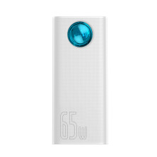 УМБ Baseus Amblight 30000mAh 65W 6A з технологією QC3.0 + PD3.0 + кабель Baseus Xiaobai series Type-C to Type-C 100W 20V/5A 1м Білий