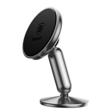 Автодержатель для телефона магнитный Baseus Bullet Magnetic на торпедо Серебристый