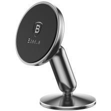 Автотримач для телефону магнітний Baseus Bullet Magnetic на торпедо Сріблястий