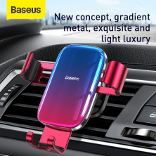 Автодержатель для телефона Baseus Glaze Gravity Car в воздуховод Красный