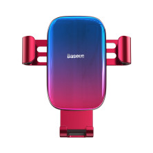 Автодержатель для телефона Baseus Glaze Gravity Car в воздуховод Красный
