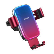 Автодержатель для телефона Baseus Glaze Gravity Car в воздуховод Красный