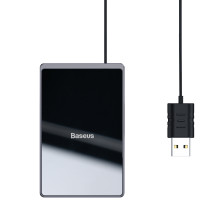 Беспроводное зарядное устройство Baseus Card Ultra-thin с технологией Qi 15W MAX Черный