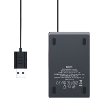 Беспроводное зарядное устройство Baseus Card Ultra-thin с технологией Qi 15W MAX Черный
