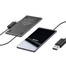 Беспроводное зарядное устройство Baseus Card Ultra-thin с технологией Qi 15W MAX Черный