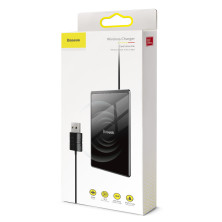 Беспроводное зарядное устройство Baseus Card Ultra-thin с технологией Qi 15W MAX Черный