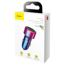 Автомобильное зарядное устройство Baseus Magic Series Dual Quick Charge Car Charger 45W 2USB Красный