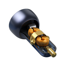 Автомобильное зарядное устройство Baseus Particular Digital QC 4.0+PD3.0 PPS 65W USB + Type-C 5A + Кабель Type-C to Type-C 100W 20V/5A 1м Черный