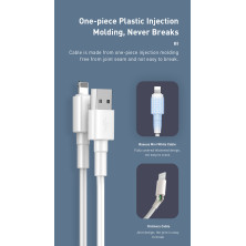 Мережевий зарядний пристрій Baseus Speed Mini Dual U Charger 2USB 2.1A 10.5W + Кабель 2.4A USB to Lightning 1м Білий