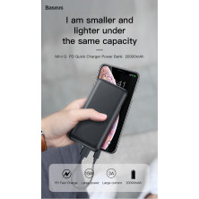 УМБ Baseus Mini Q 20000mAh 15W 3A з технологією PD Чорний