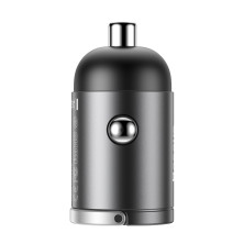 Автомобільний зарядний пристрій Baseus Tiny Star Mini QC 4.0 + PD3.0 30W Type-C 3A + Кабель 18W Type-C to Lightning 1м Сірий
