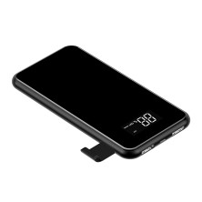 УМБ Baseus Full Screen 2in1 Bracket 8000mAh 2A з Бездротовий зарядкою Qi 5W Чорний