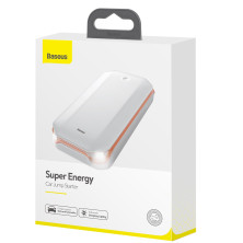 Пускозарядное устройство Бустер Baseus Car Jamp Starter Super Energy 3in1 12V 8000mAh с функцией Павербанка 5V/2.4A и LED фонарика Белый
