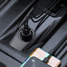 AUX/FM-трансмітер Baseus S-16 MP3 VAW авто адаптер ресивер магнітоли 2USB 3.1A Чорний