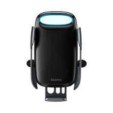Бездротовий зарядний пристрій Baseus Milky Way Electric Holder з технологією Qi 15W Чорний