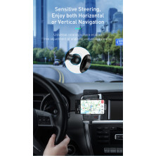 Бездротовий зарядний пристрій Baseus Milky Way Electric Holder з технологією Qi 15W Чорний