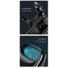 Бездротовий зарядний пристрій Baseus Milky Way Electric Holder з технологією Qi 15W Чорний