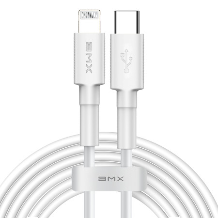 Кабель Baseus BMX Mini MFi certified Cable Type-C to Lightning PD 18W 2,4А 1,8m Білий