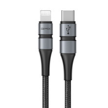 Кабель Baseus BMX Double-deck MFi certified Cable Type-C to Lightning PD 18W 2,4А 1,2m Чорний