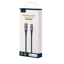 Кабель Baseus BMX Double-deck MFi certified Cable Type-C to Lightning PD 18W 2,4А 1,2m Чорний