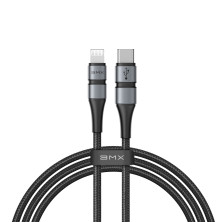 Кабель Baseus BMX Double-deck MFi certified Cable Type-C to Lightning PD 18W 2,4А 1,2m Чорний