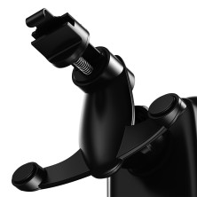 Бездротовий зарядний пристрій Baseus Rock-solid Electric Holder з технологією Qi 10W Сріблястий