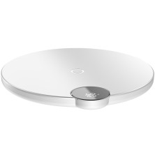 Бездротовий зарядний пристрій Baseus LED Display Wireless Charger з технологією Qi 10W Білий