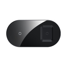 Бездротовий зарядний пристрій Baseus Simple 2in1 For Phone + Pods з технологією Qi 18W MAX Чорний