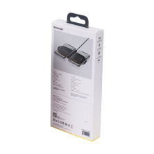 Бездротовий зарядний пристрій Baseus Simple 2in1 For Phone + Pods з технологією Qi 18W MAX Чорний
