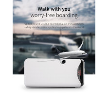 УМБ Baseus Gentleman 10000mAh 2.1А с LED дисплеем Белый