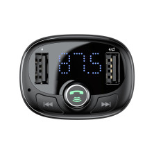 Автомобильное зарядное устройство Baseus T-Typed MP3 Car Charger S-09 2USB 3.4A Черный
