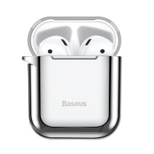 Чехол Baseus Shining hook Case для Apple AirPods/AirPods 2 Серебристый